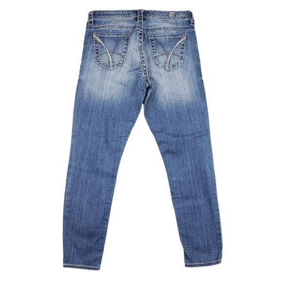 Kut from the Kloth 6 Ankle Womens Skinny Jean Mid Rise Thick Stitch 32x27.5 - Picture 1 of 10